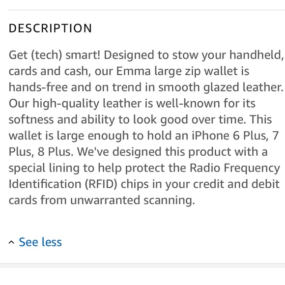 Black fssil wallet leather nwt - Picture 8 of 11